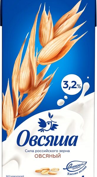 Напиток Овсяша Овсяный 3,2% 1л