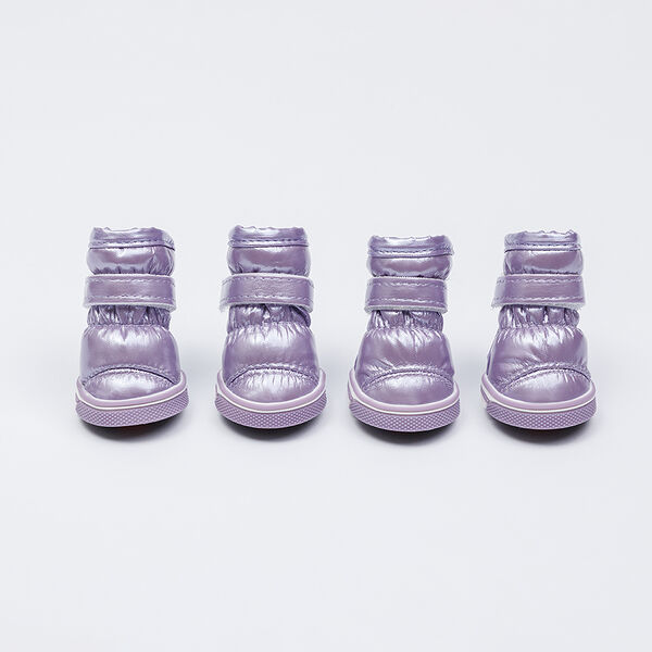 Ботинки-дутики для собак, S, светло-фиолетовые