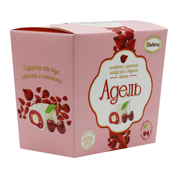 Конфеты Акконд Адель цельный миндаль и вишня