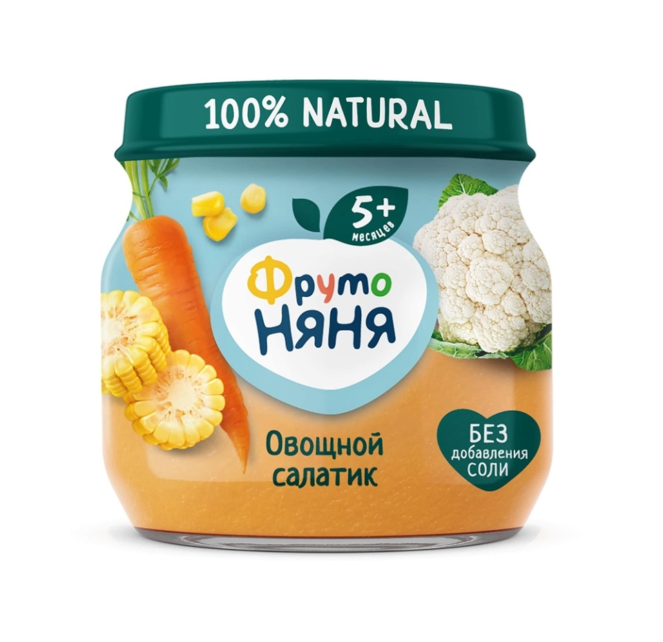 

Пюре ФрутоНяня Овощной салатик 5+ 80 г