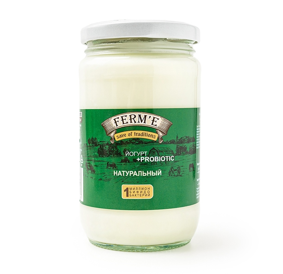 

Йогурт Ferm'e натуральный, несладкий 2.5% 350 г