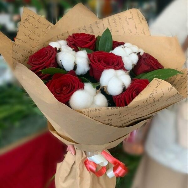 Букет для любимой 7роз+6хл