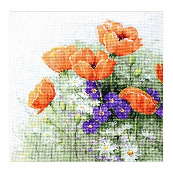 B2368 Набор для вышивания 'Маки', 28,5*28см, Luca-S