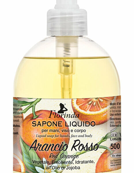 FLORINDA Arancio Rosso Мыло для тела жидкое Красный Апельсин, 500 мл