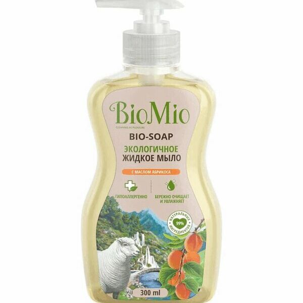 Жидкое мыло BioMio Bio-Soap Абрикос экологичное 300 мл