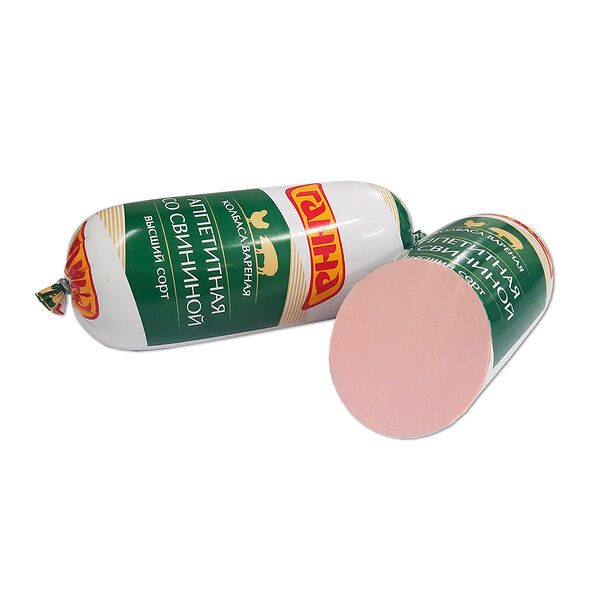 Колбаса Аппетитная со свининой вар из мяса ц/бр в/с 390г Витебская БПФ