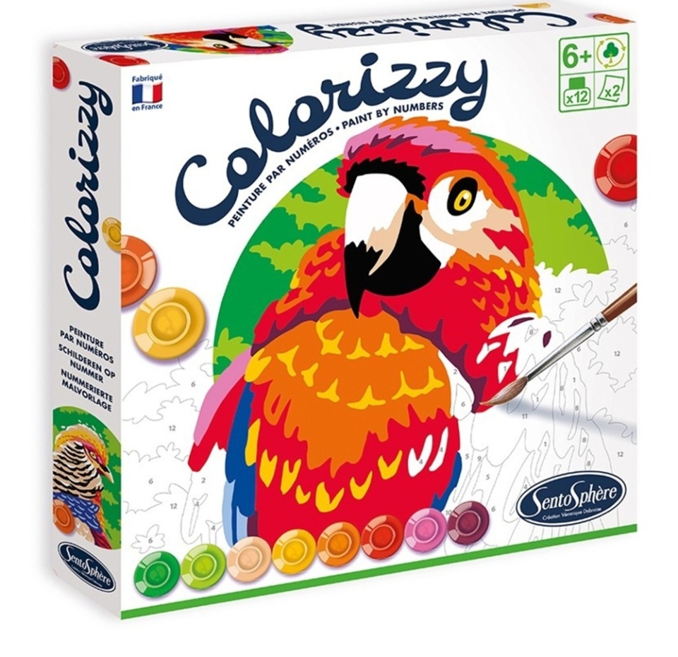 

Раскраска по номерам «Птицы» 6+, SentoSphere, 1 шт., Франция