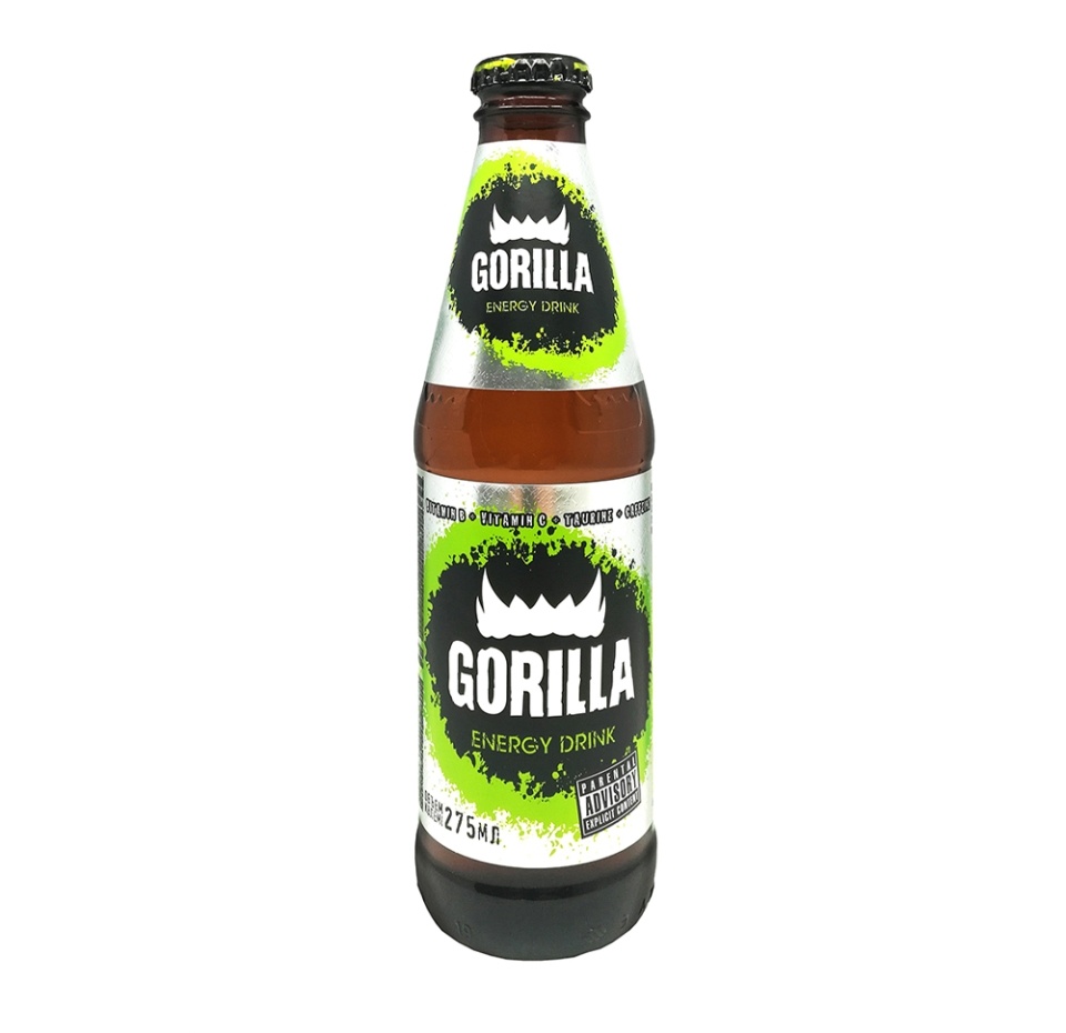 

Напиток энергетический Gorilla сильногазированный пастеризованный 275 мл