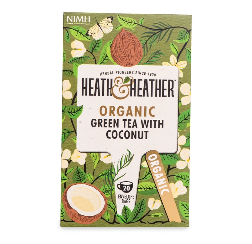 

Чай зеленый Heath&Heather с ароматом кокоса, 40 г