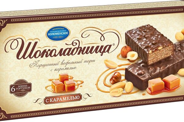 Торт Шоколадница Вафельный с карамелью 180г