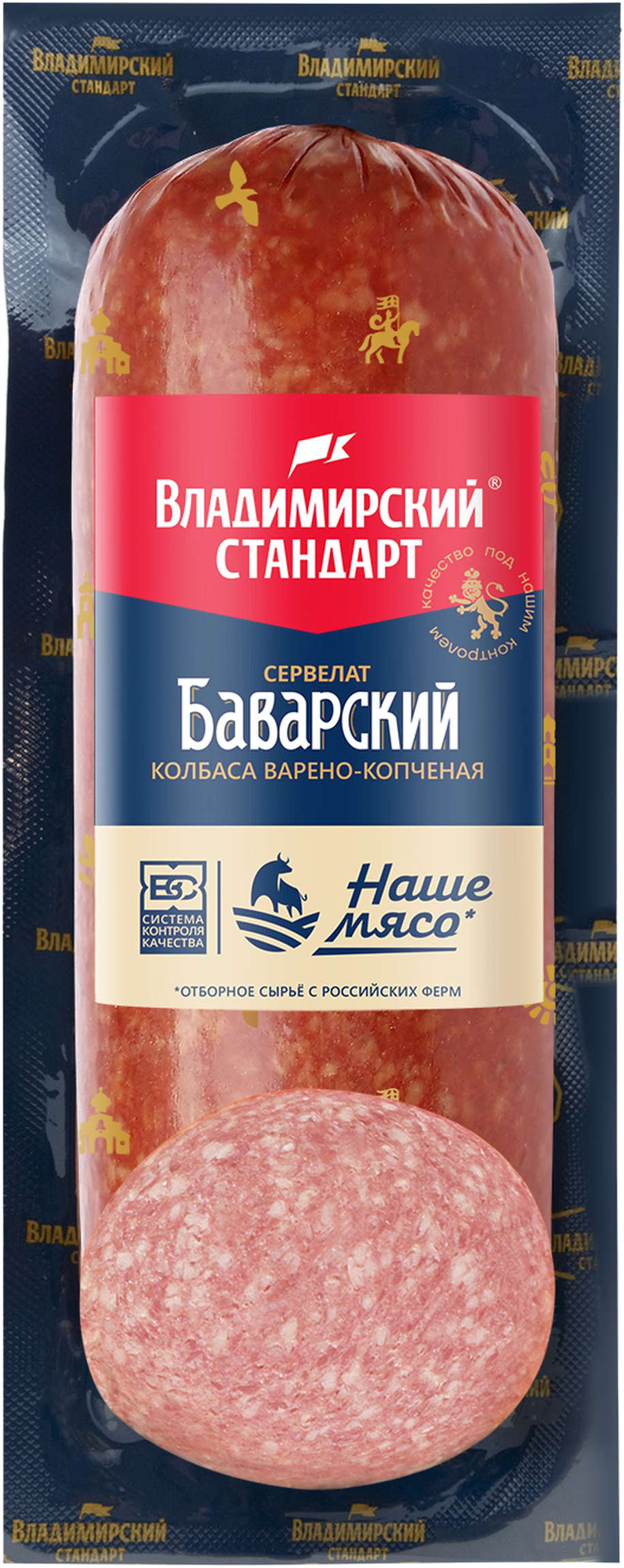 

Колбаса Владимирский стандарт сервелат Баварский варено-копченый 300 г