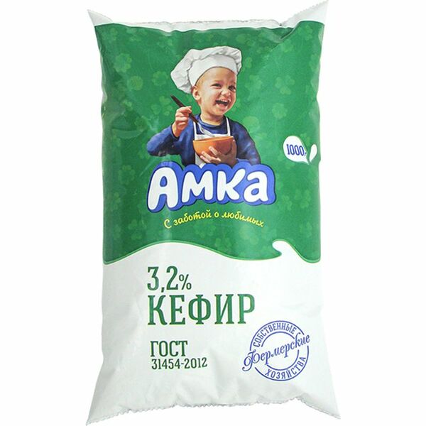 Кефир Амка 3.2% 1000 г