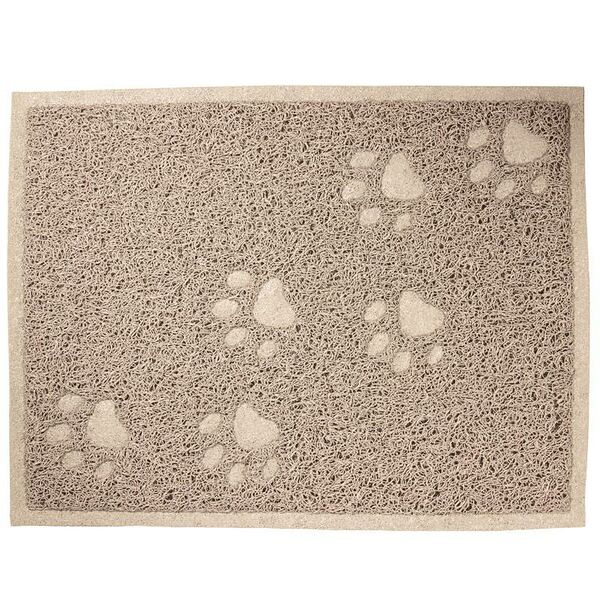 Коврик для кошачьего туалета Triol прямоугольный, бежевый, 400*300 мм