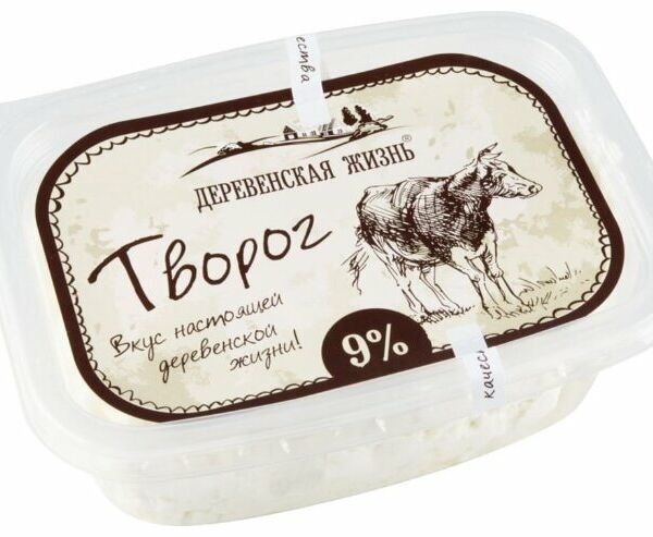 Творог Деревенская жизнь рассыпчатый 9%