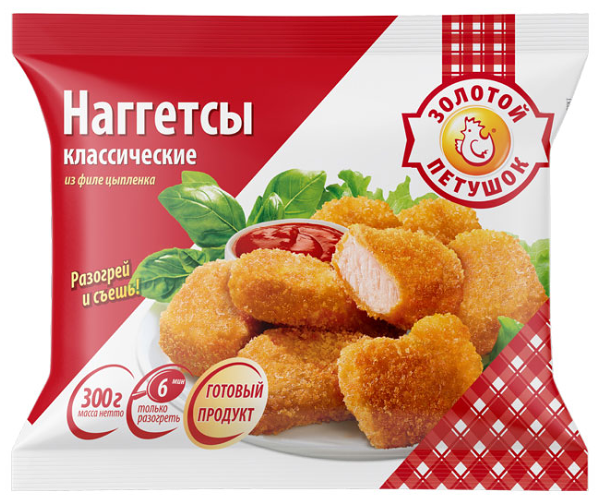 Наггетсы Золотой Петушок классические, 300 г