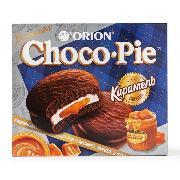 Пирожное Choco Pie Orion Карамель 360 г