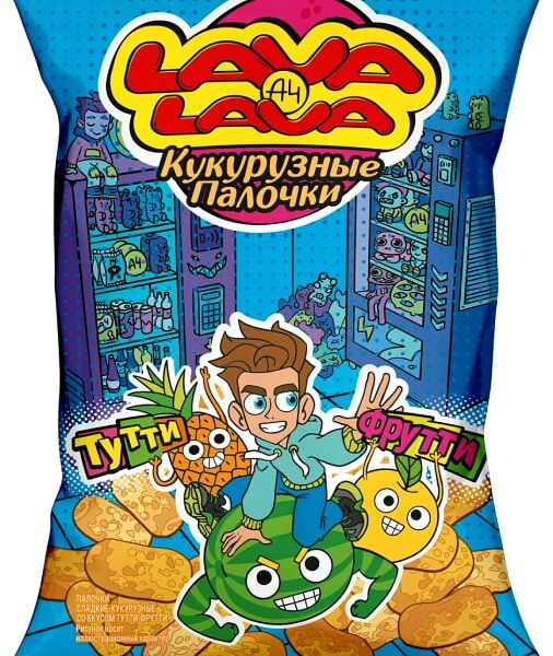 Палочки кукурузные Lava Lava Тутти-Фрутти 50г