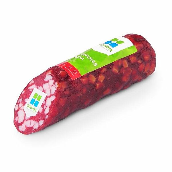 Колбаса сырокопченая Богатырская полусухая ТМ Окраина