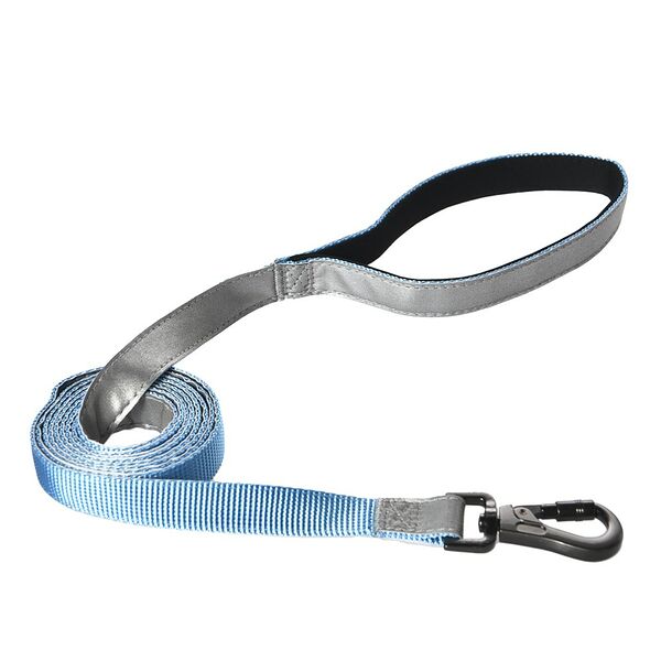 Поводок для собак FOXIE Reflect 1,9x200см голубой