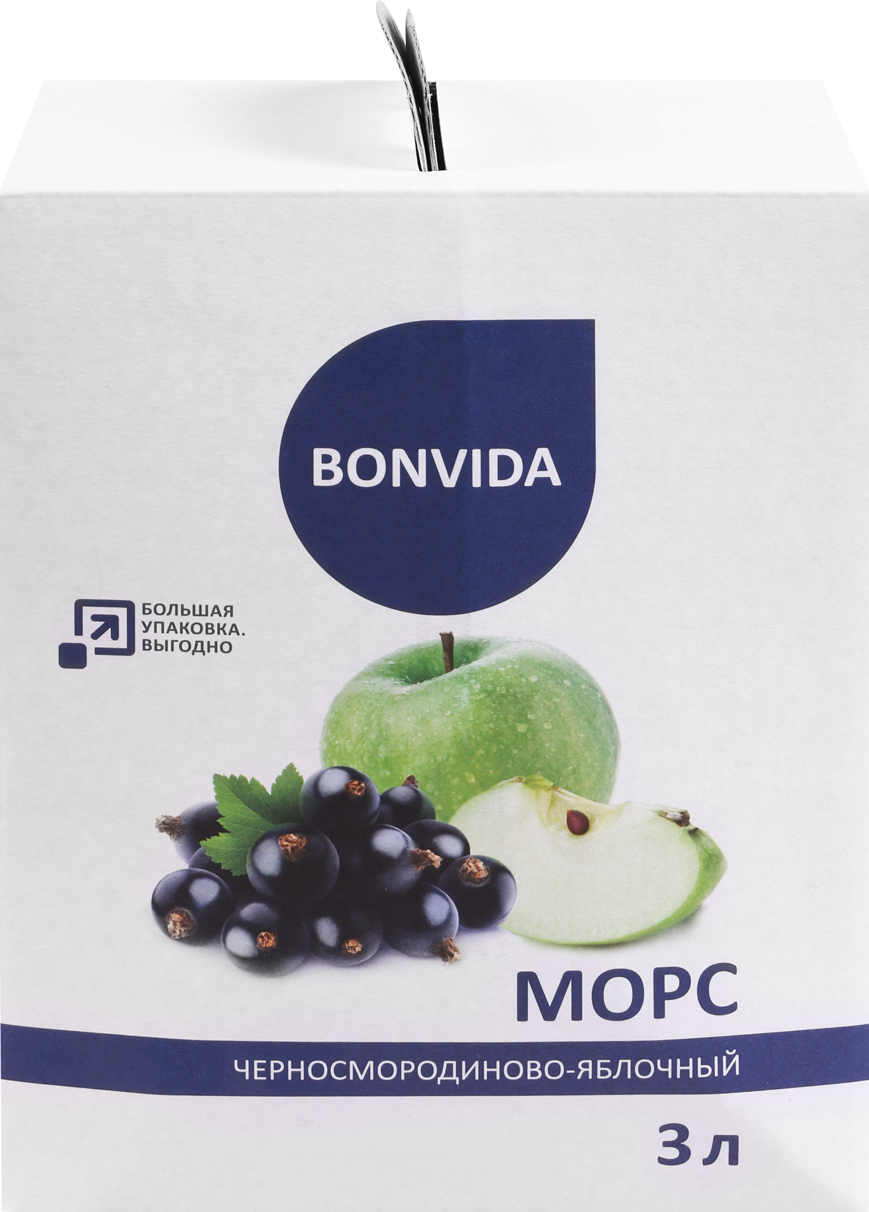 

Морс BONVIDA Черная смородина, яблоко, 3л