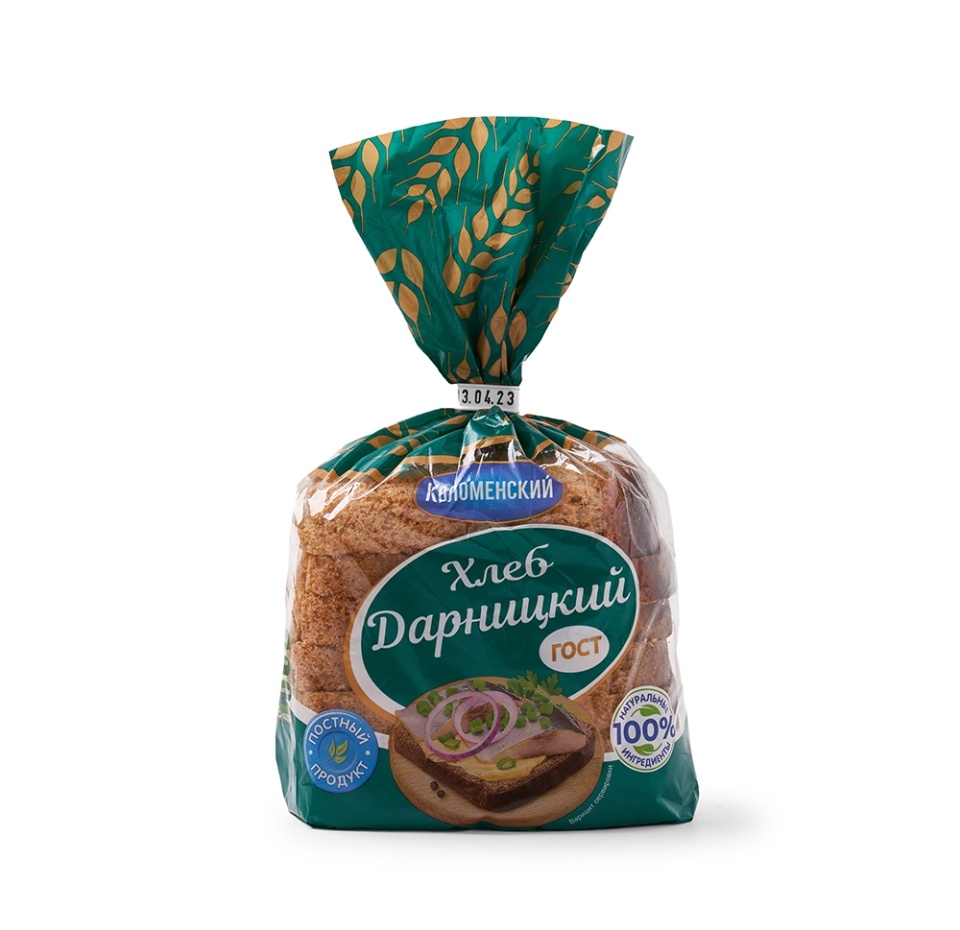 

Хлеб «Дарницкий», «Коломенское», 350 г, нарезка, Россия