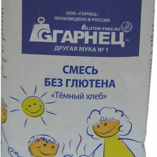 Сухая смесь Гарнец Тёмный хлеб без глютена