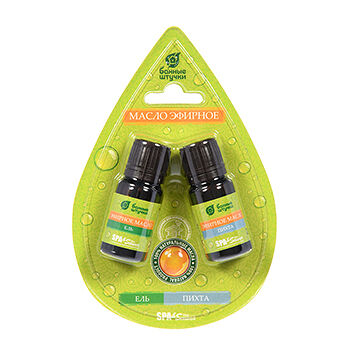 Набор эфирных масел «Ель и пихта», «Банные штучки», 2 флакона, 10 мл, Россия