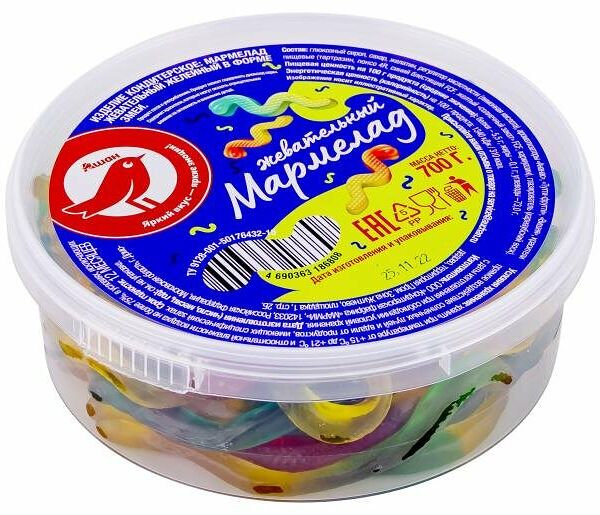 Мармелад Ашан Красная птица Змеи