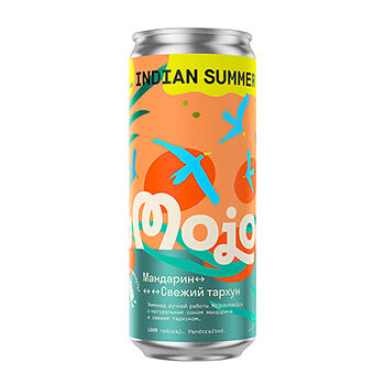 Напиток газированный Mojobotanica Indian Summer Мандарин-Тархун сокосодержащий 0.33л, Россия