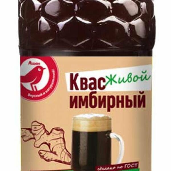 Квас живой АШАН Красная птица Имбирный