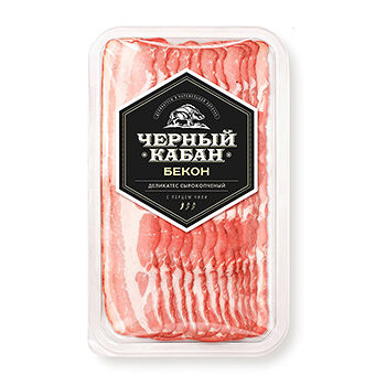 Бекон Черный кабан сырокопченый c перцем чили нарезка 95г