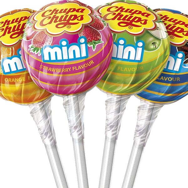 Карамель Chupa Chups Мини ассорти клубника, яблоко, апельсин, кола