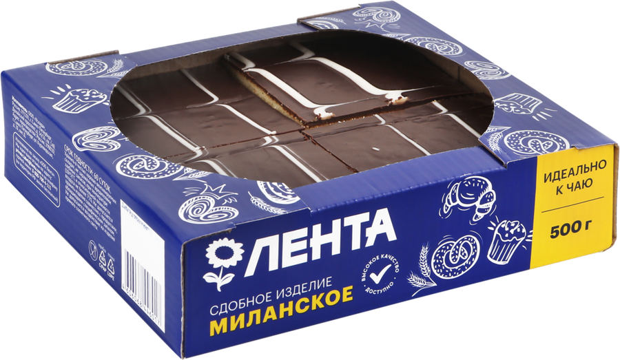 

Изделие сдобное Лента Миланское 500 г