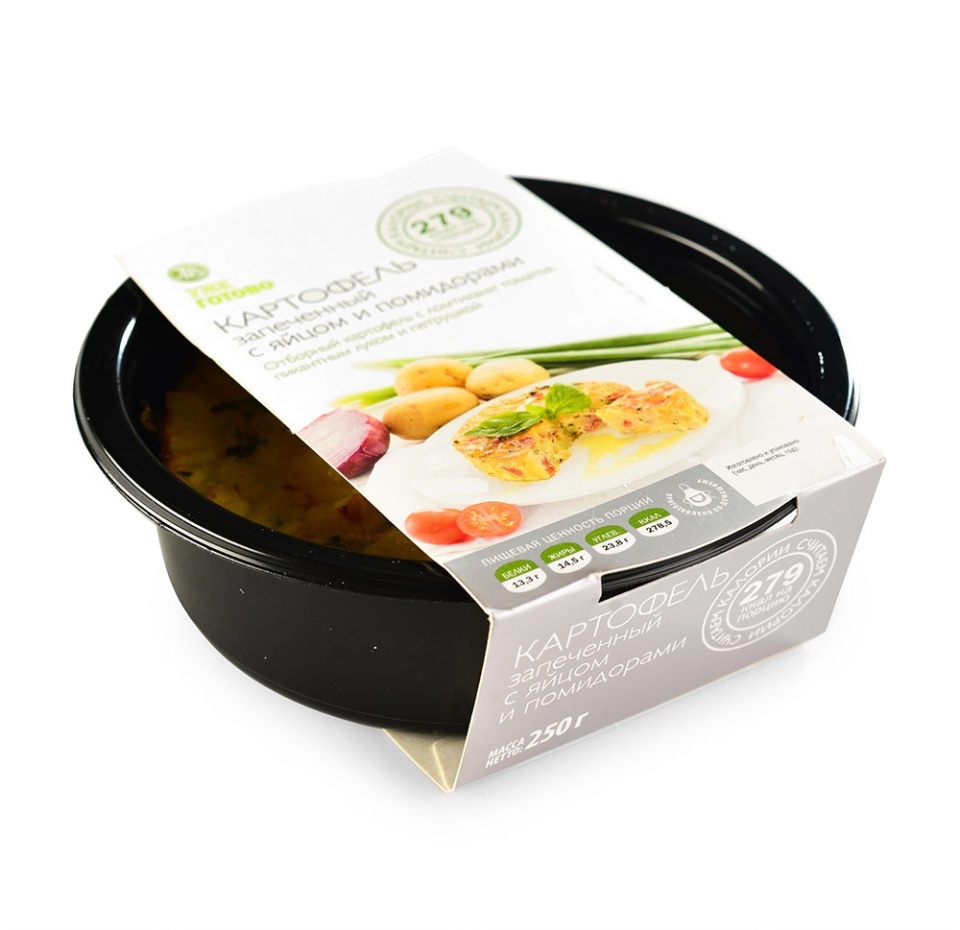 

Картофель запеченный с яйцом и помидорами "Считаем калории" 250 г, Россия