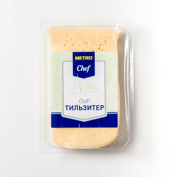 Сыр полутвердый Metro Chef Тильзитер 45%, нарезка