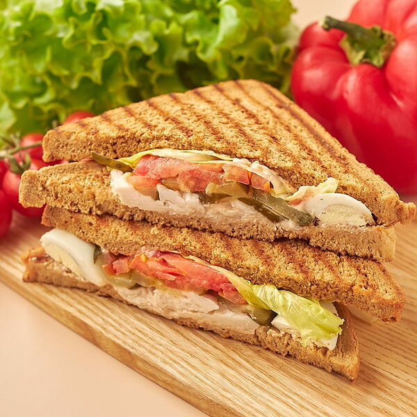 Клаб тост с курицей