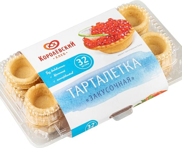 Тарталетки Королёвский хлеб Закусочные 32шт