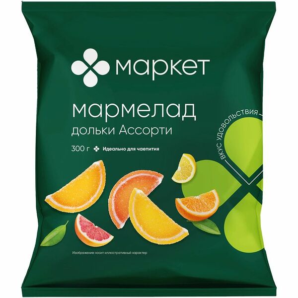 Мармелад Дольки Ассорти желейный Маркет, 300г