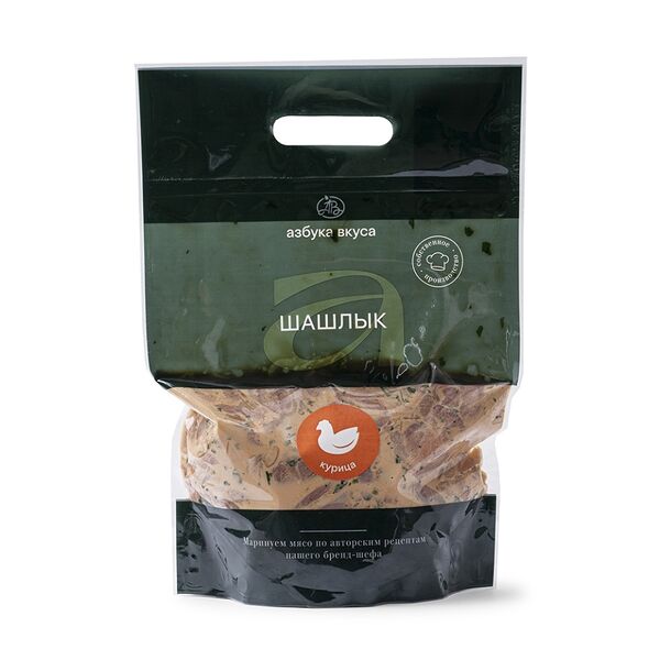 Шашлык из куриных крыльев в маринаде со сладким чили и устричным соусом охлажденный «Азбука вкуса», Россия