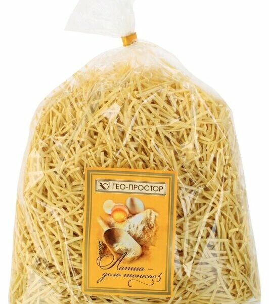 Лапша Гео-Простор домашняя яичная