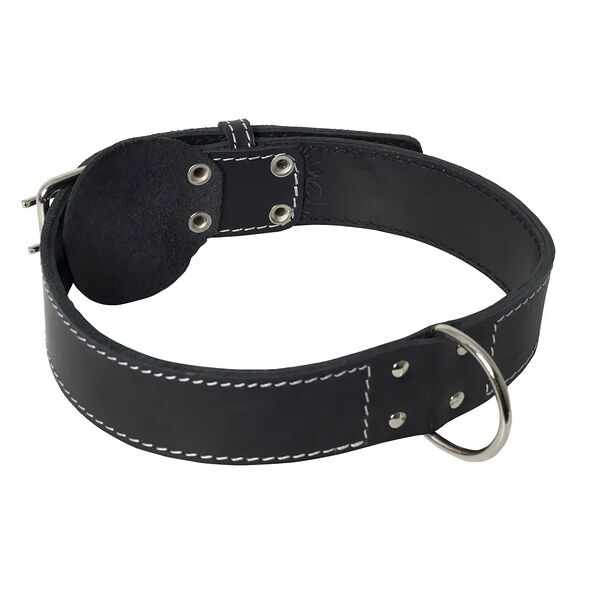 Ошейник для собак крупных пород кожаный двойной 45мм