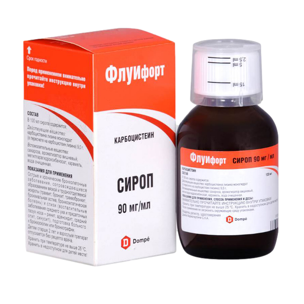 Флуифорт сироп 90 мг/мл 120 мл