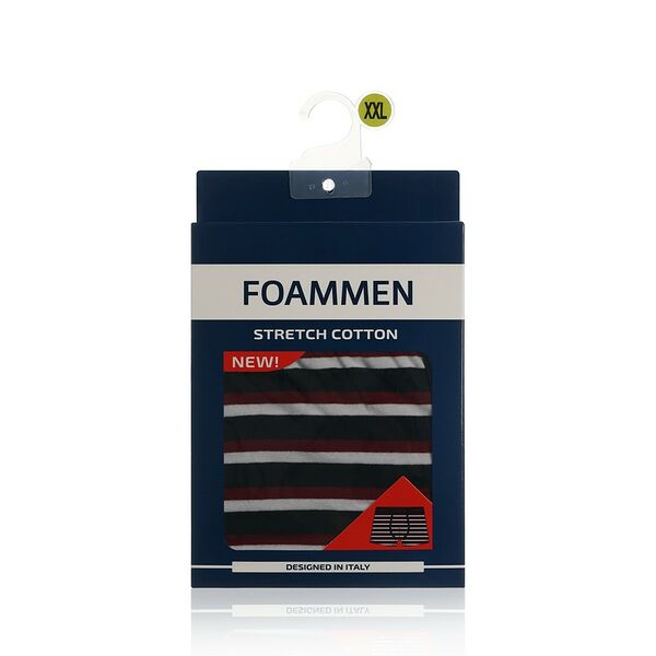 Мужские трусы Foammen Fo210001-1, Широкая бордовая полоска, XXL