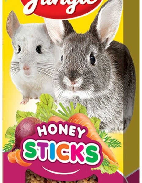 Палочки для крупных грызунов Happy Jungle Мед и овощи, 3 шт.