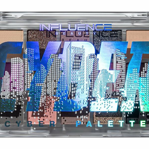  Палетка теней для век INFLUENCE BEAUTY Cyber из 15 оттенков, 15г