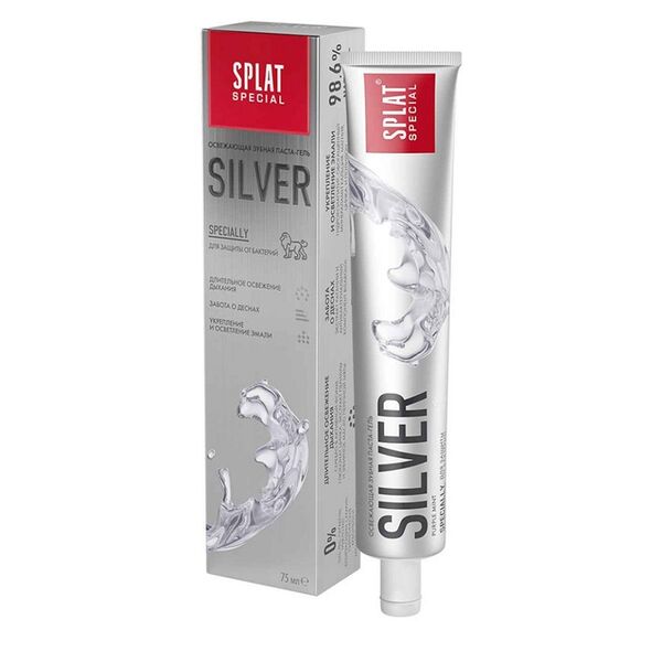 Зубная паста-гель Splat Special Silver освежающая 75 мл
