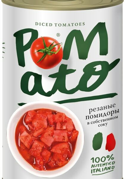 Помидоры Pomato Резаные 400г