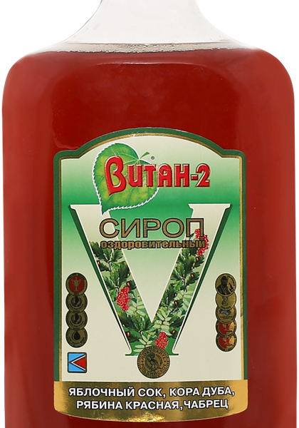 Сироп ВИТАН 2 Оздоровительный среднегазированный, 0.5л