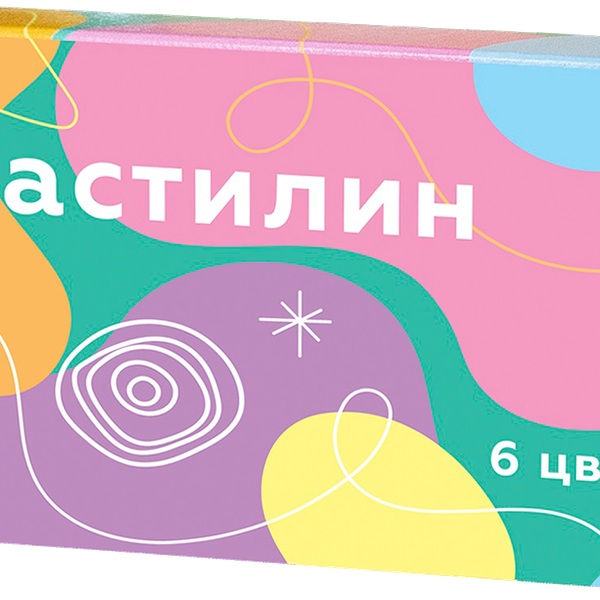 Пластилин Моя цена 6 цветов