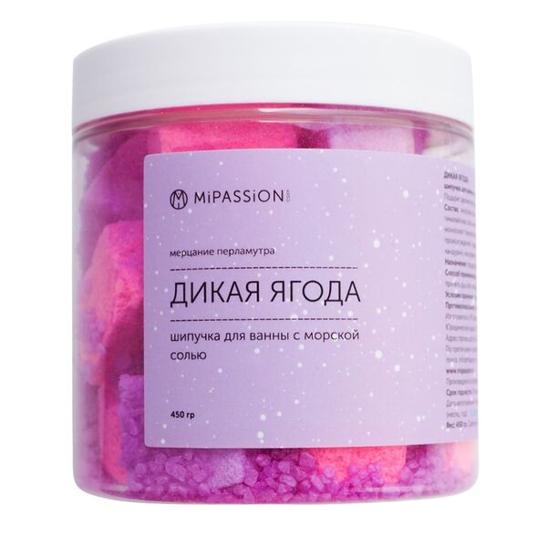 Шипучка для ванны MiPASSiON с морской солью 